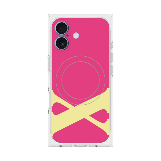 Premium Square Case with MagSafe［ Original - initial color - X pink ］