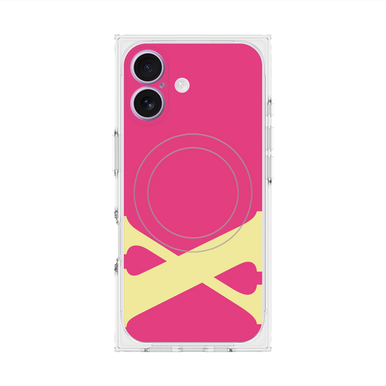 Premium Square Case with MagSafe［ Original - initial color - X pink ］