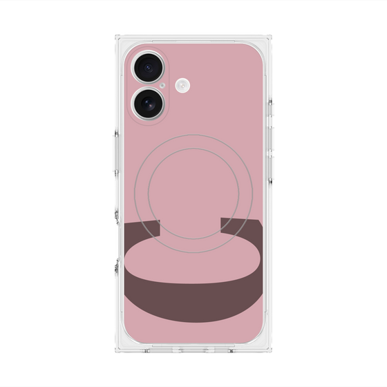 Premium Square Case with MagSafe［ Original - initial color - C dusty pink ］