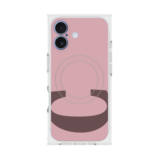 Premium Square Case with MagSafe［ Original - initial color - C dusty pink ］