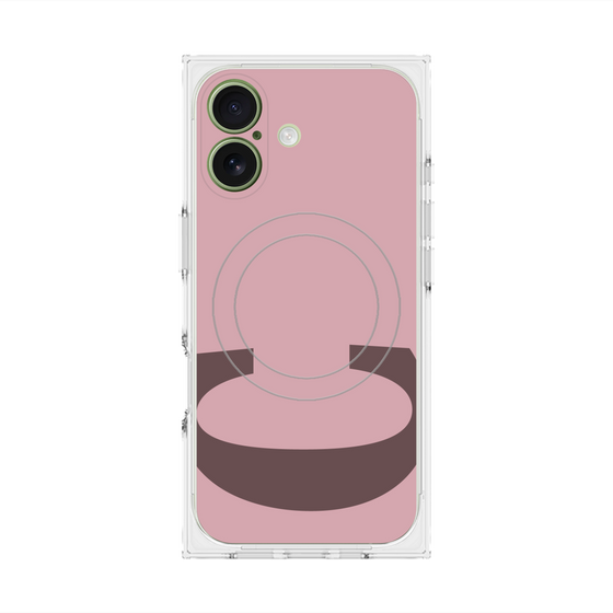 Premium Square Case with MagSafe［ Original - initial color - C dusty pink ］