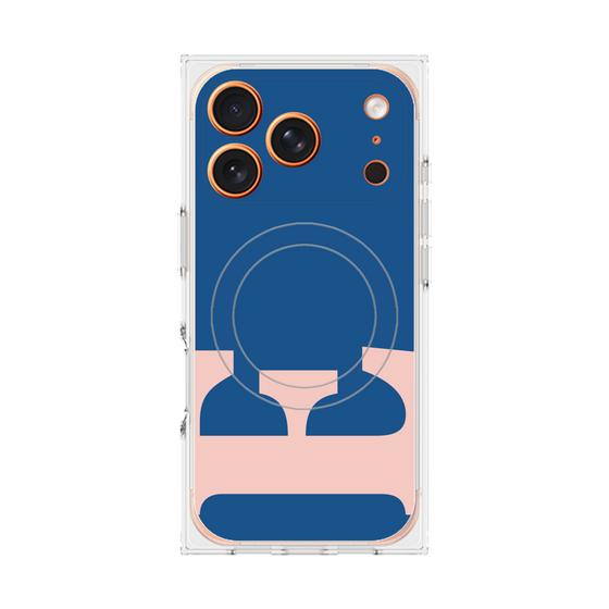 Premium Square Case with MagSafe［ Original - initial color - E navy ］