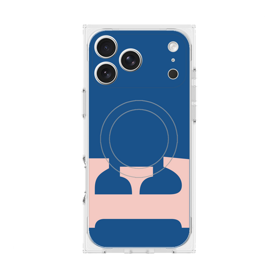 Premium Square Case with MagSafe［ Original - initial color - E navy ］