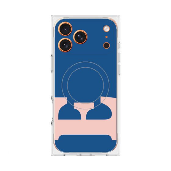 Premium Square Case with MagSafe［ Original - initial color - E navy ］