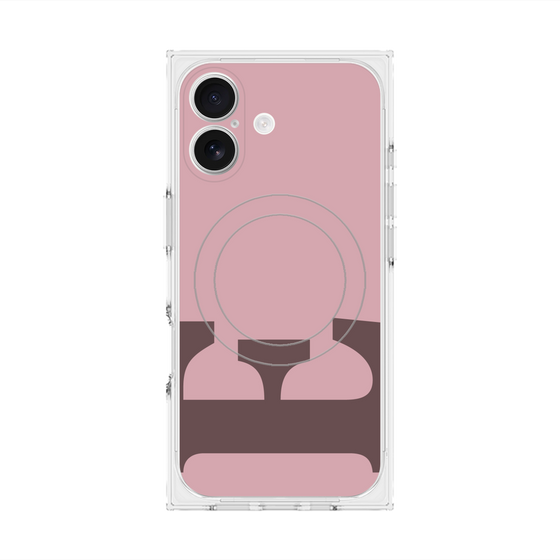 Premium Square Case with MagSafe［ Original - initial color - E dusty pink ］