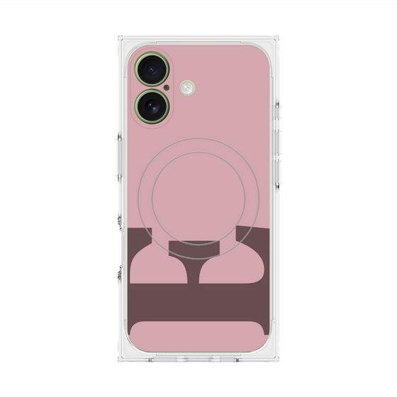 Premium Square Case with MagSafe［ Original - initial color - E dusty pink ］