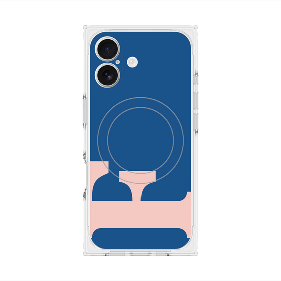 Premium Square Case with MagSafe［ Original - initial color - F navy ］