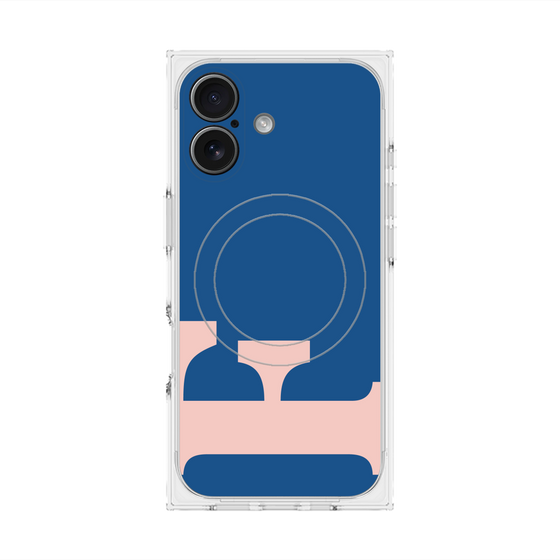 Premium Square Case with MagSafe［ Original - initial color - F navy ］