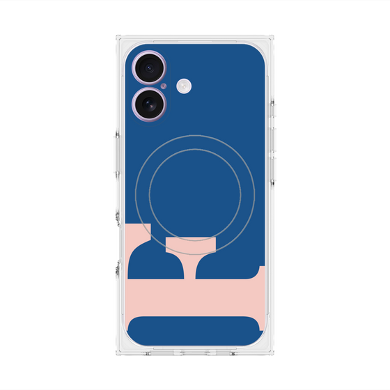 Premium Square Case with MagSafe［ Original - initial color - F navy ］