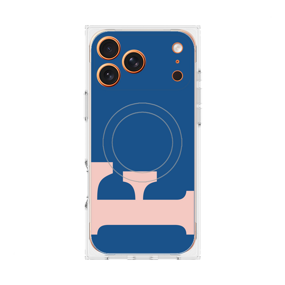 Premium Square Case with MagSafe［ Original - initial color - F navy ］