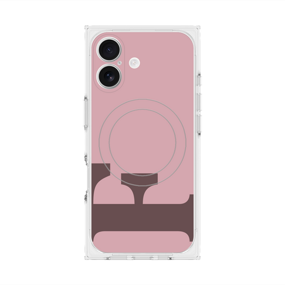 Premium Square Case with MagSafe［ Original - initial color - F dusty pink ］