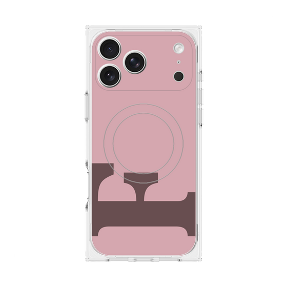 Premium Square Case with MagSafe［ Original - initial color - F dusty pink ］