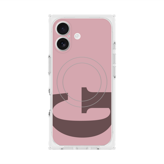 Premium Square Case with MagSafe［ Original - initial color - G dusty pink ］
