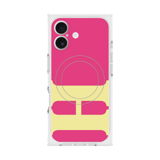 Premium Square Case with MagSafe［ Original - initial color - H pink ］