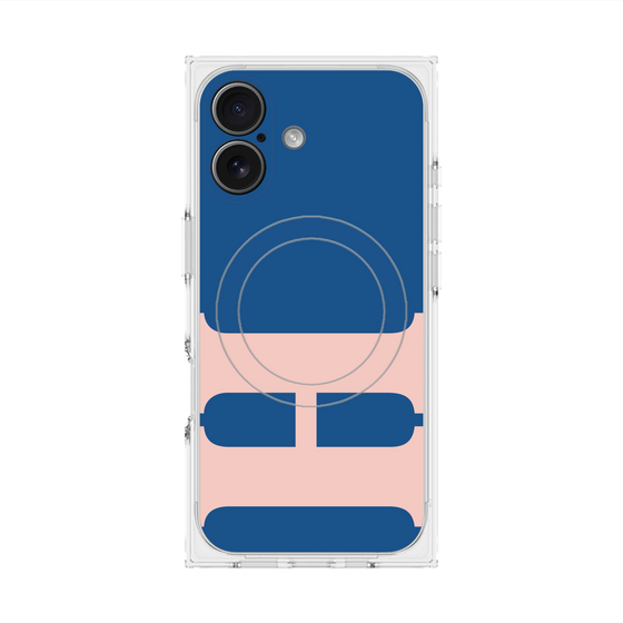 Premium Square Case with MagSafe［ Original - initial color - H navy ］