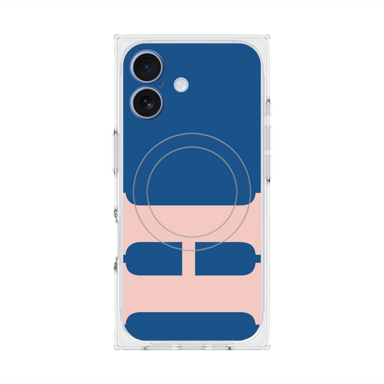 Premium Square Case with MagSafe［ Original - initial color - H navy ］