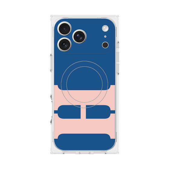 Premium Square Case with MagSafe［ Original - initial color - H navy ］