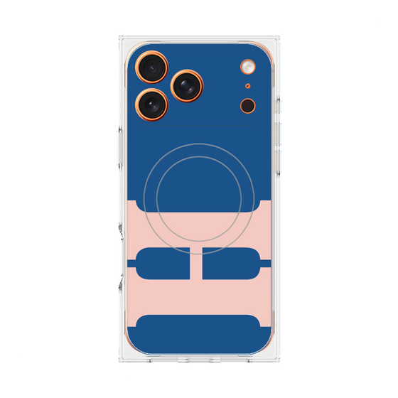 Premium Square Case with MagSafe［ Original - initial color - H navy ］