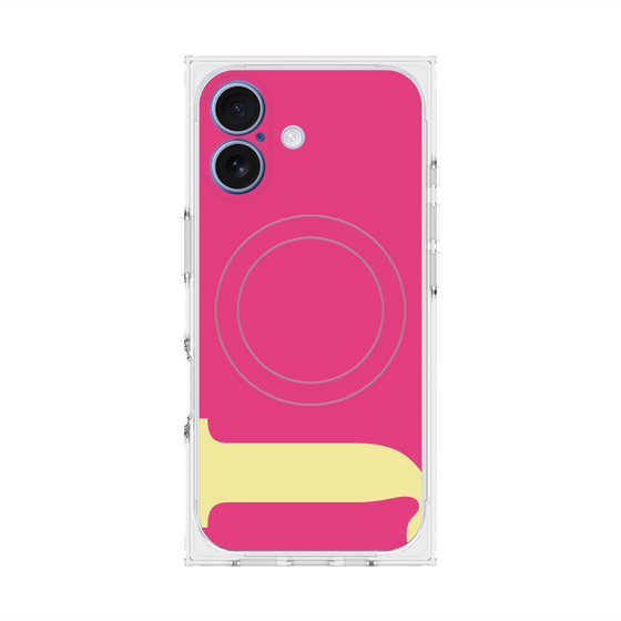 Premium Square Case with MagSafe［ Original - initial color - J pink ］