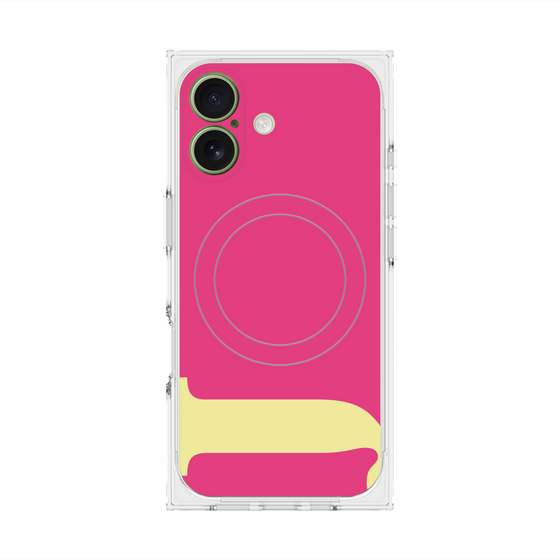 Premium Square Case with MagSafe［ Original - initial color - J pink ］