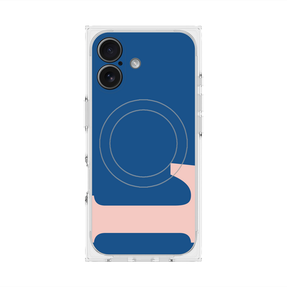 Premium Square Case with MagSafe［ Original - initial color - L navy ］