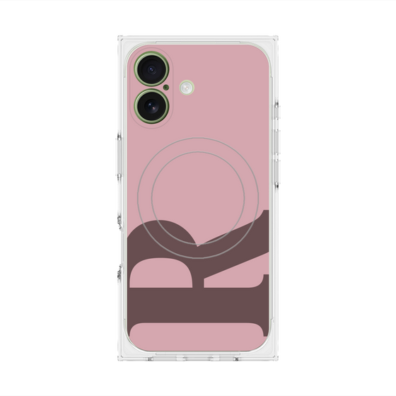 Premium Square Case with MagSafe［ Original - initial color - R dusty pink ］