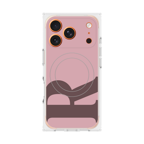 Premium Square Case with MagSafe［ Original - initial color - R dusty pink ］