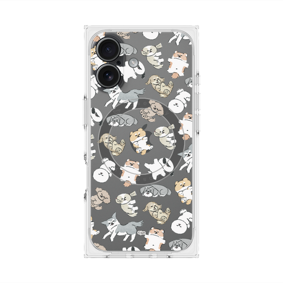 Premium Square Case with MagSafe［ Hello, It's Dog - Nap ］