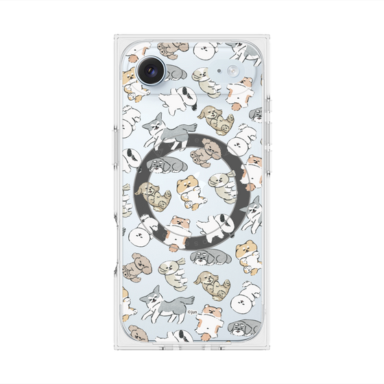 Premium Square Case with MagSafe［ Hello, It's Dog - Nap ］