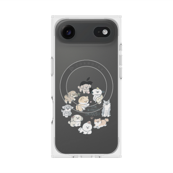 Premium Square Case with MagSafe［ Hello, It's Dog - All Together - Clear ］