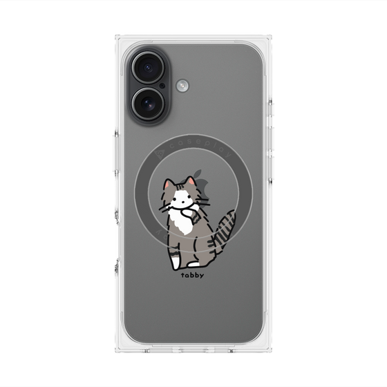 Premium Square Case with MagSafe［ Original - CASEPLAY Cat - tabby ］