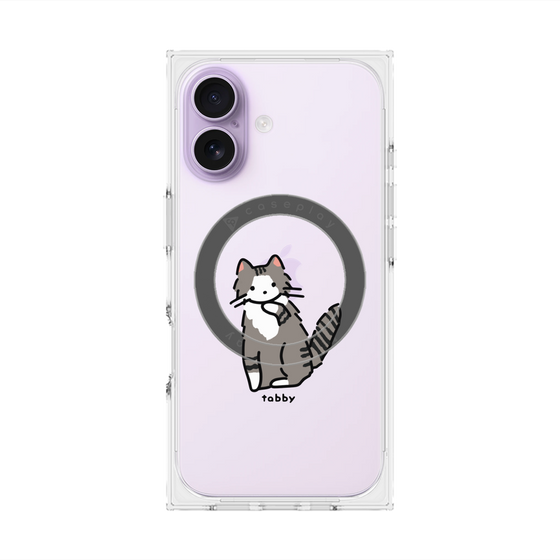 Premium Square Case with MagSafe［ Original - CASEPLAY Cat - tabby ］