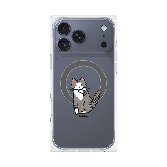 Premium Square Case with MagSafe［ Original - CASEPLAY Cat - tabby ］