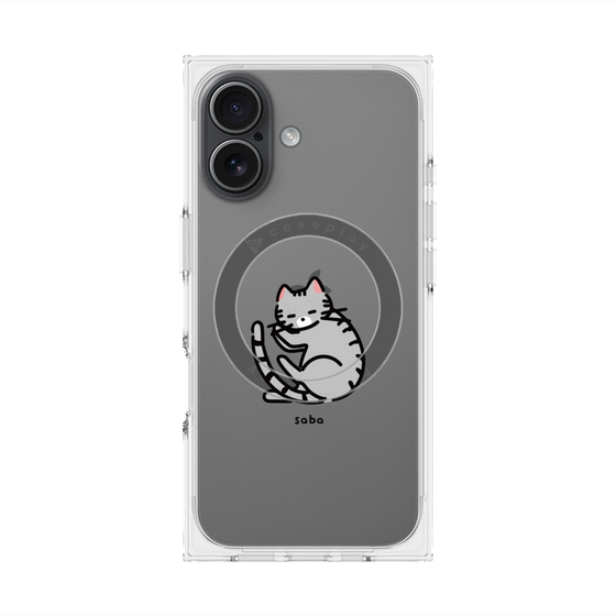 Premium Square Case with MagSafe［ Original - CASEPLAY Cat - Saba ］