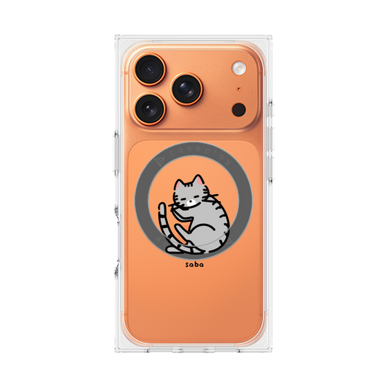 Premium Square Case with MagSafe［ Original - CASEPLAY Cat - Saba ］