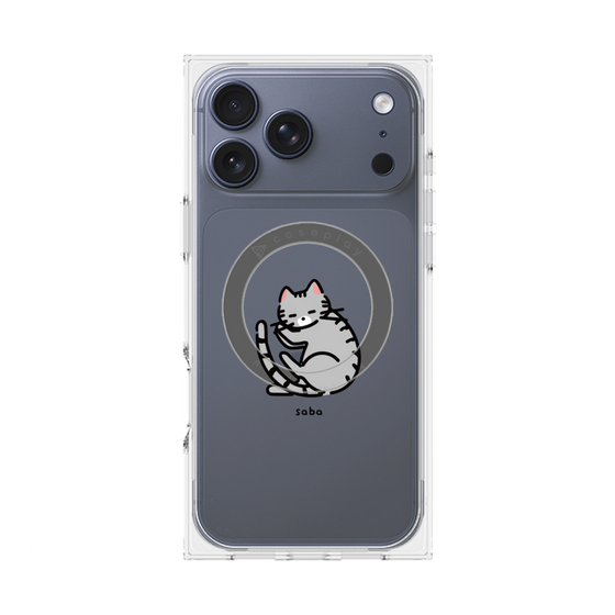 Premium Square Case with MagSafe［ Original - CASEPLAY Cat - Saba ］