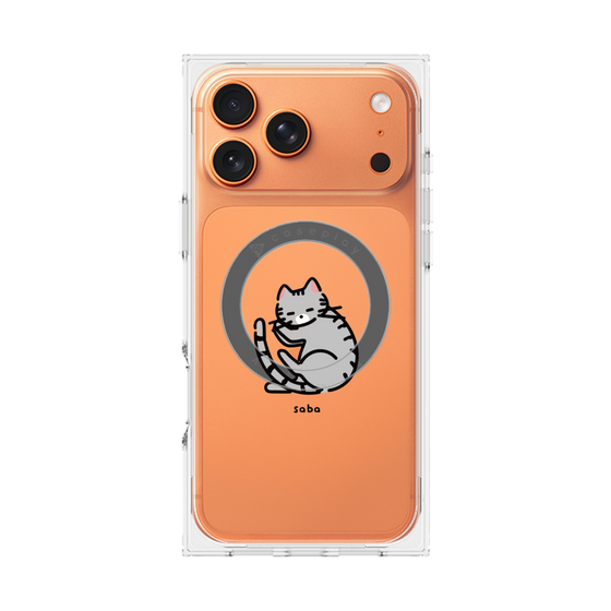 Premium Square Case with MagSafe［ Original - CASEPLAY Cat - Saba ］