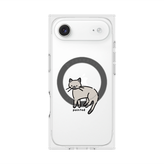Premium Square Case with MagSafe［ Original - CASEPLAY Cat - pointed ］