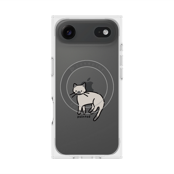 Premium Square Case with MagSafe［ Original - CASEPLAY Cat - pointed ］