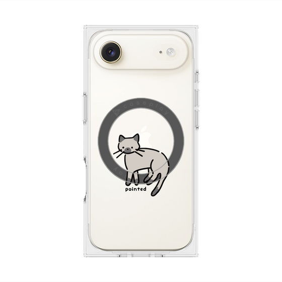 Premium Square Case with MagSafe［ Original - CASEPLAY Cat - pointed ］