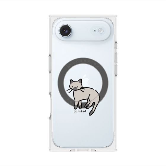 Premium Square Case with MagSafe［ Original - CASEPLAY Cat - pointed ］
