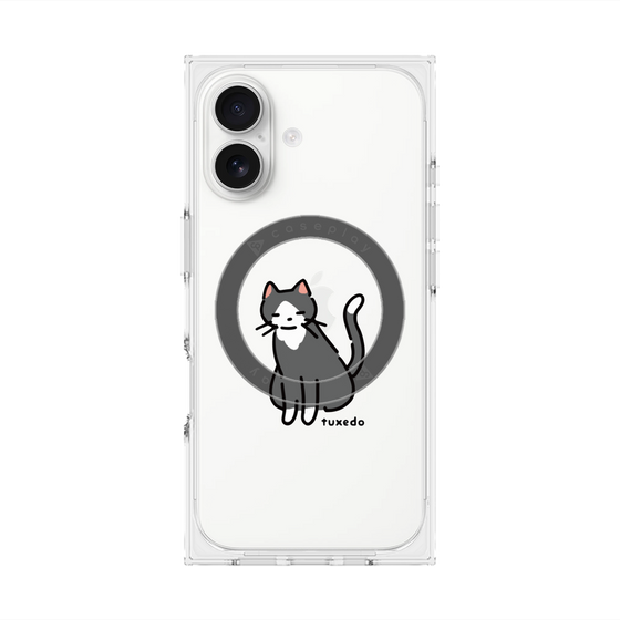 Premium Square Case with MagSafe［ Original - CASEPLAY Cat - tuxedo ］