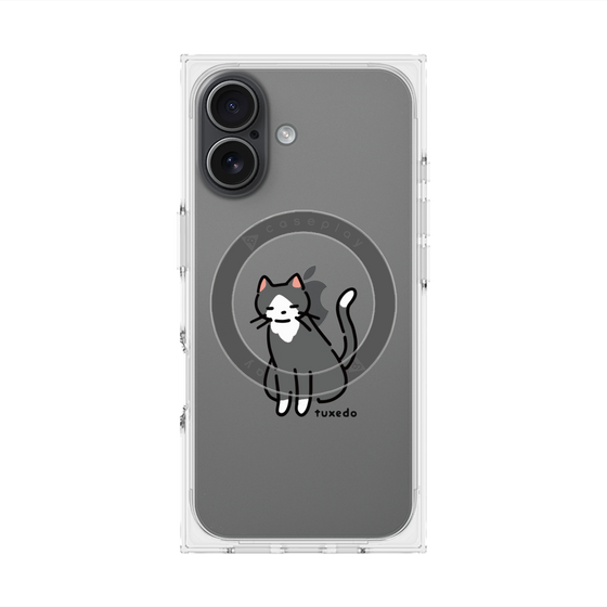 Premium Square Case with MagSafe［ Original - CASEPLAY Cat - tuxedo ］