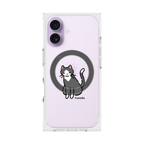 Premium Square Case with MagSafe［ Original - CASEPLAY Cat - tuxedo ］