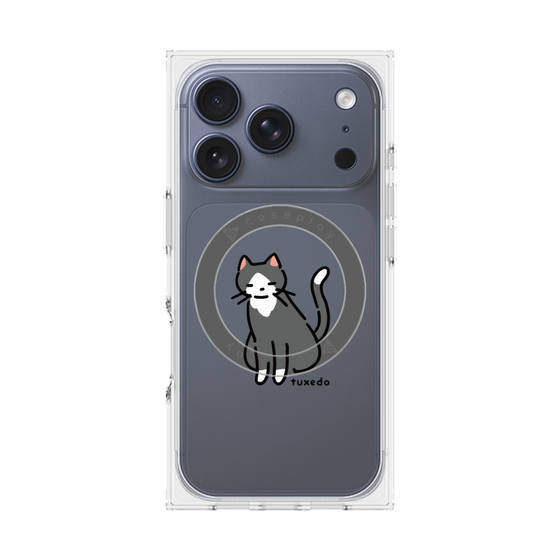 Premium Square Case with MagSafe［ Original - CASEPLAY Cat - tuxedo ］