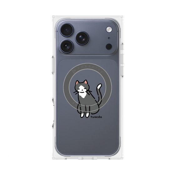 Premium Square Case with MagSafe［ Original - CASEPLAY Cat - tuxedo ］