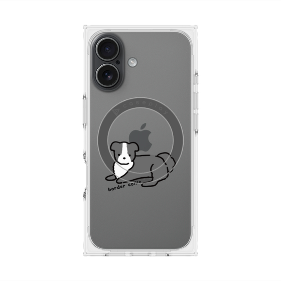 Premium Square Case with MagSafe［ Original - CASEPLAY Dog - border collie ］