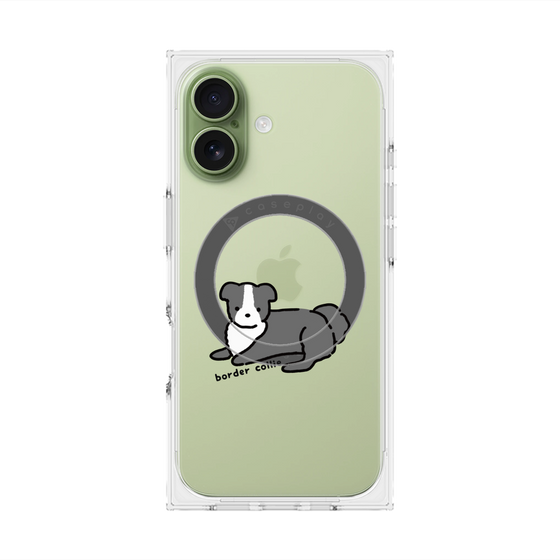 Premium Square Case with MagSafe［ Original - CASEPLAY Dog - border collie ］
