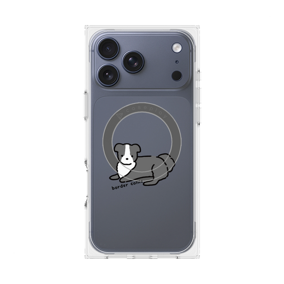 Premium Square Case with MagSafe［ Original - CASEPLAY Dog - border collie ］