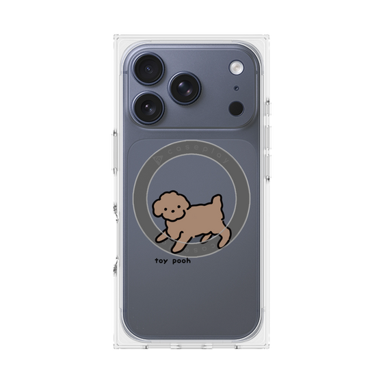 Premium Square Case with MagSafe［ Original - CASEPLAY Dog - Toy Pooh ］